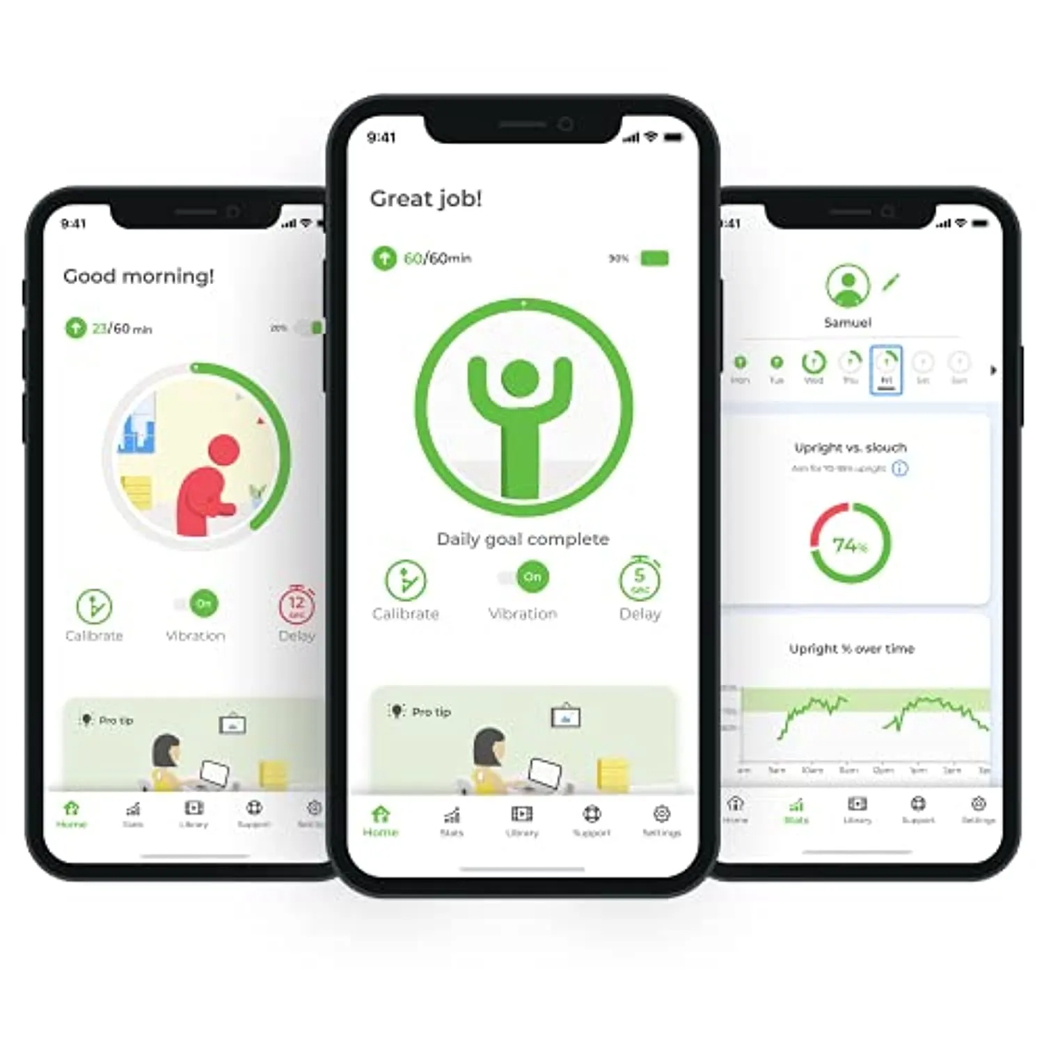 Upright GO 2 Posture Trainer and Corrector for Back Strapless, Discreet and Easy to Use Complete with App and Training Plan Back Health Benefits and Confidence Builder
