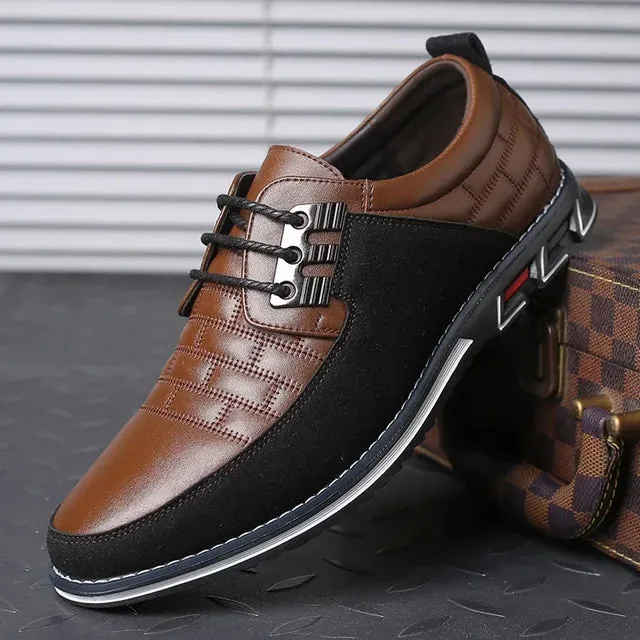 UrbanStride Herren Business-Schnürschuhe aus Leder