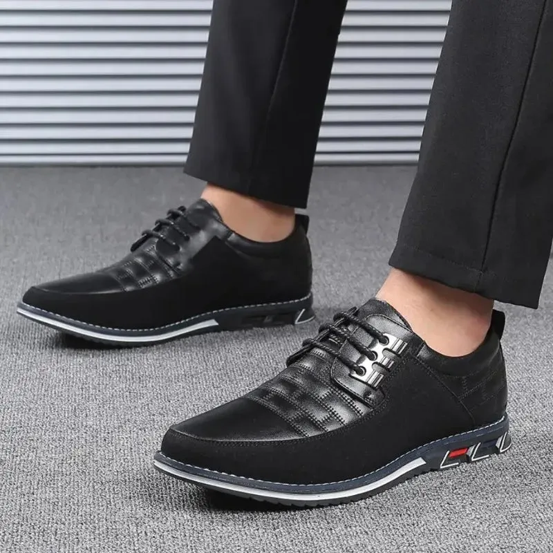 UrbanStride Herren Business-Schnürschuhe aus Leder