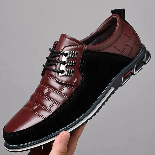 UrbanStride Herren Business-Schnürschuhe aus Leder