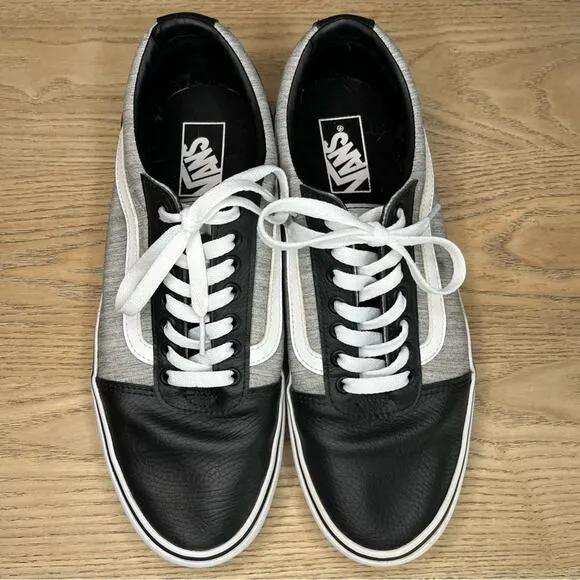 Vans Off The Wall Ward Lo Deluxe ‘T&amp;L Drizzle’ Leather Lace Up Sneakers Men’s 10