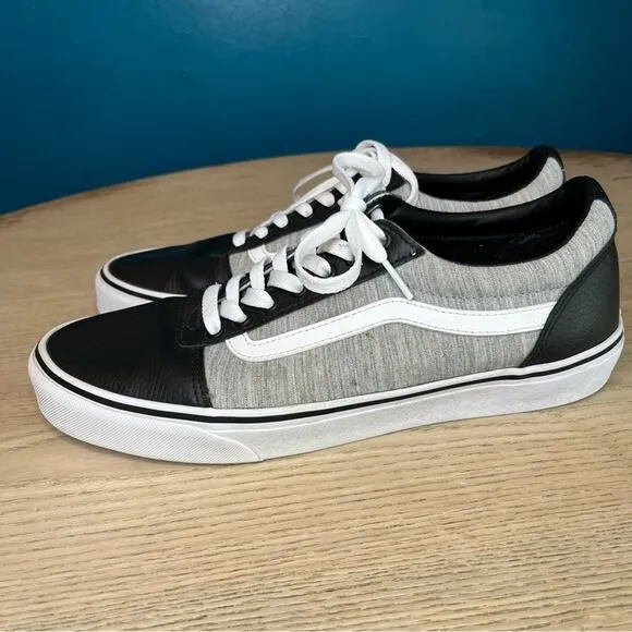 Vans Off The Wall Ward Lo Deluxe ‘T&amp;L Drizzle’ Leather Lace Up Sneakers Men’s 10
