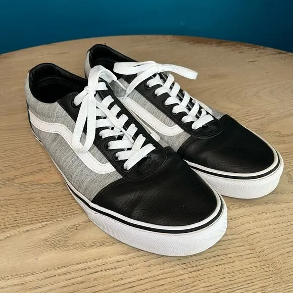 Vans Off The Wall Ward Lo Deluxe ‘T&amp;L Drizzle’ Leather Lace Up Sneakers Men’s 10