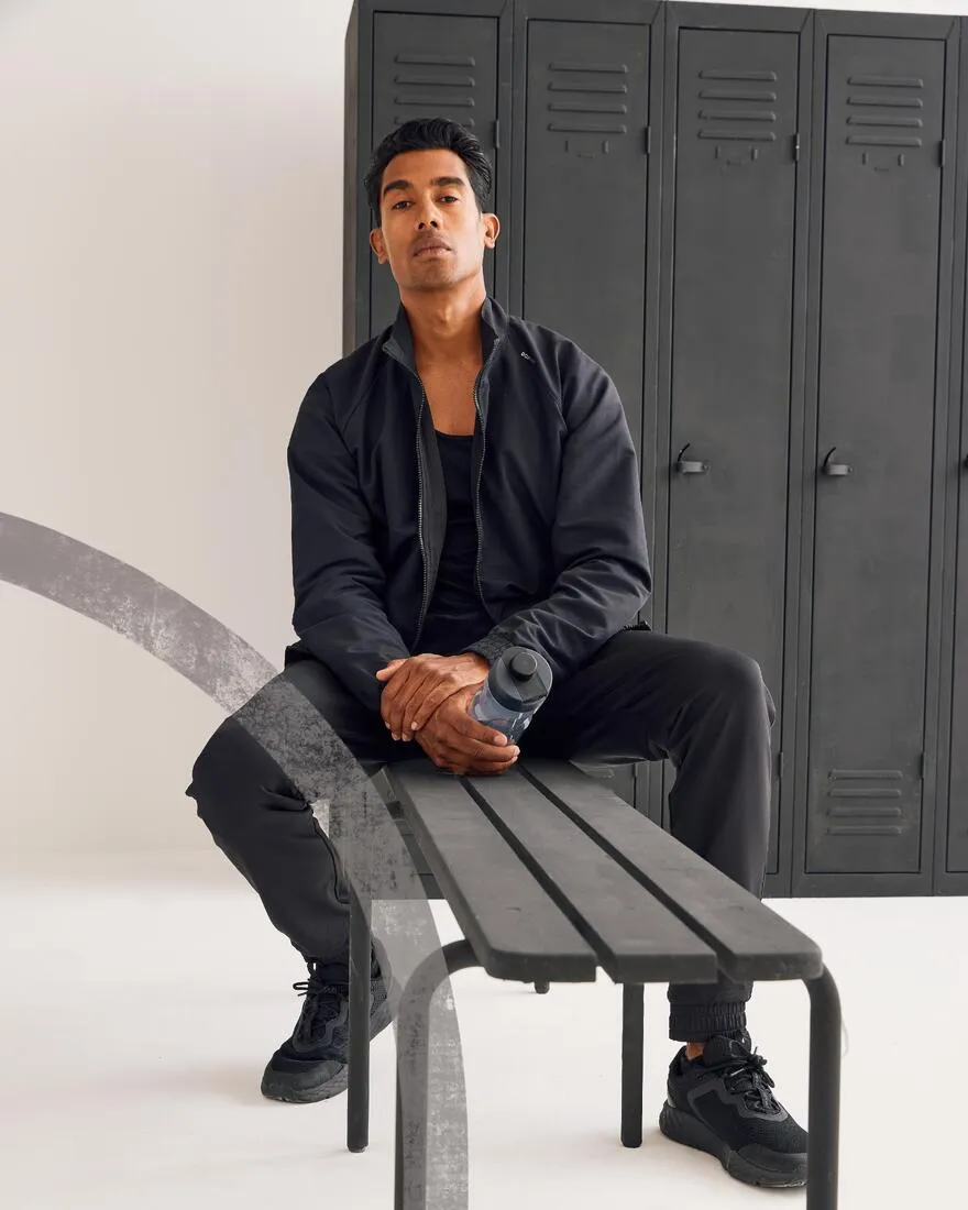 Veste de fitness standard respirant homme