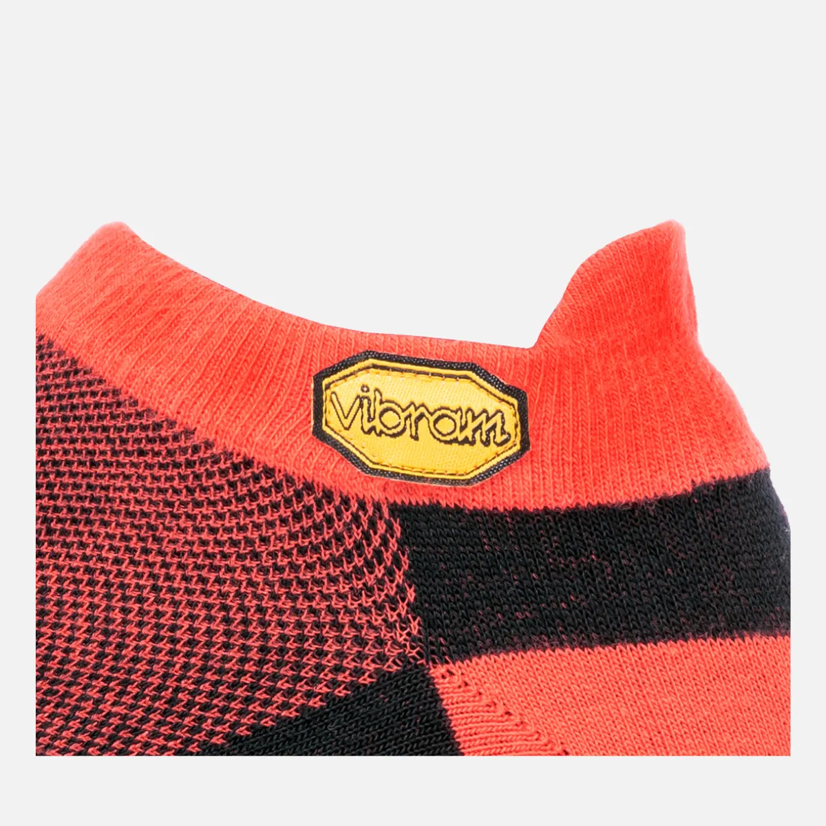 Vibram 5Toe Sock No Show (1pair)(Red/Black)