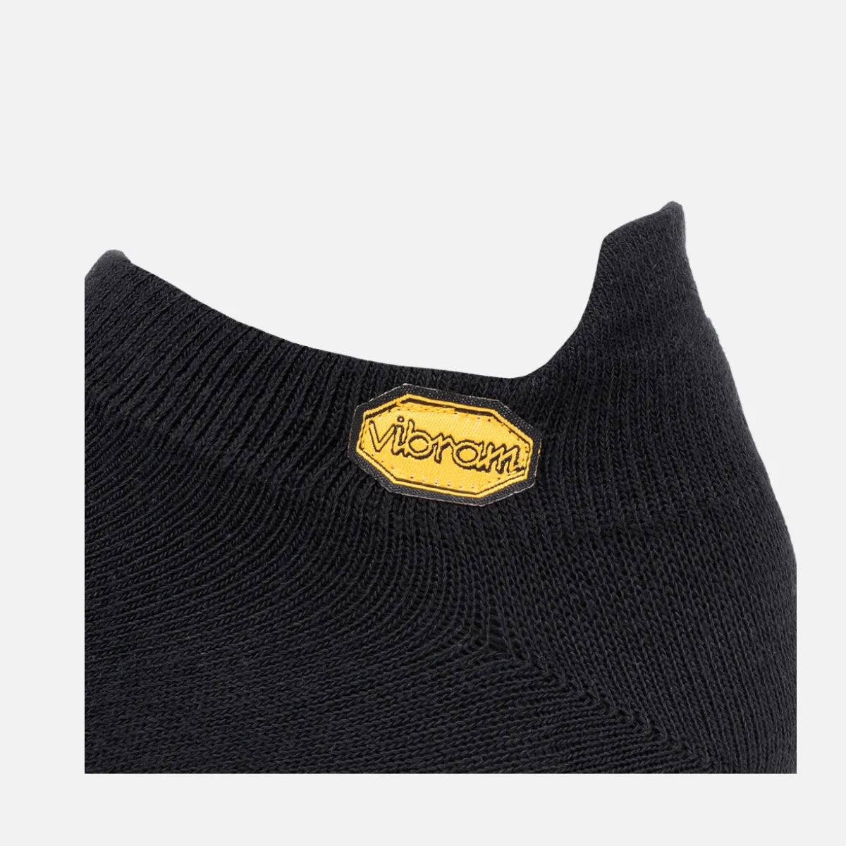 Vibram 5Toe Sock No Show (Pack of 2)(Black & Grey)