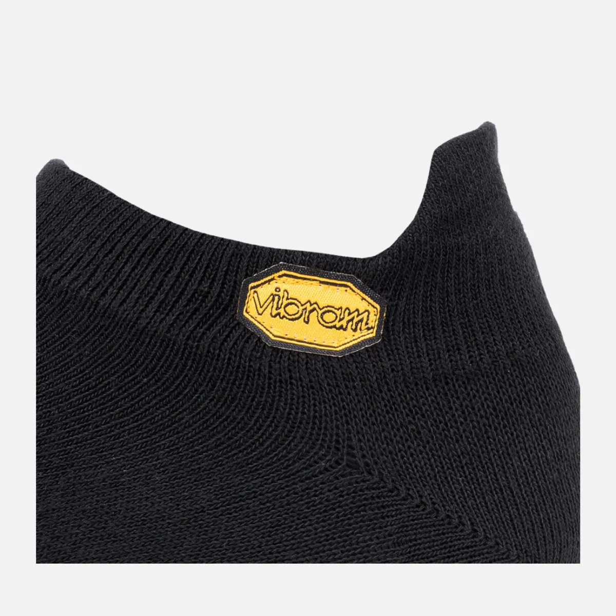 Vibram 5Toe Sock No Show (Pack of 2)(Black & White)
