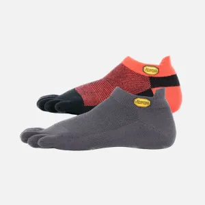 Vibram 5Toe Sock No Show (Pack Of 6) White-Grey-Red-Yellow-Black-Darkgrey