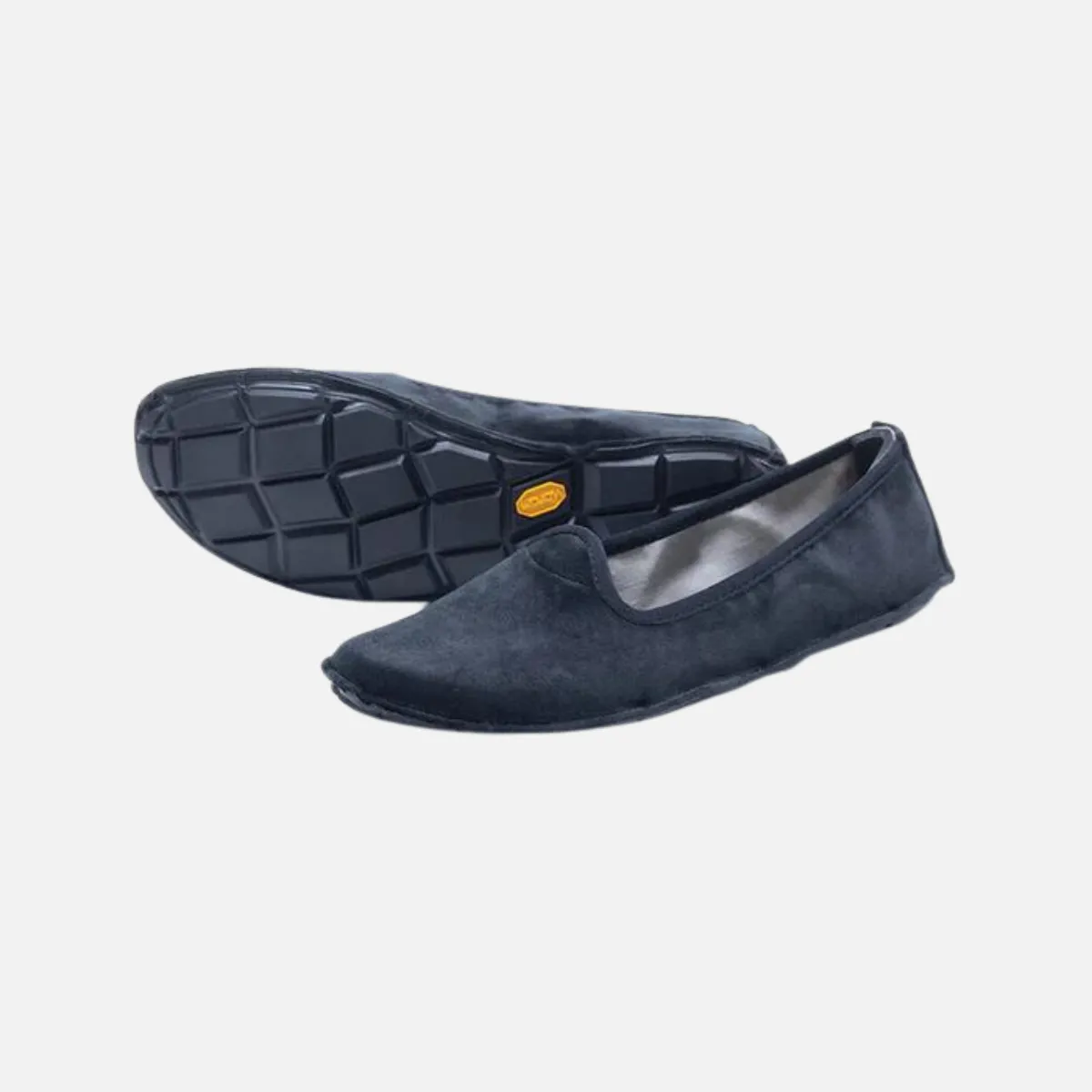 Vibram ONEQ Slipon Velvet Womens Lifestyle Shoes - Black/Black
