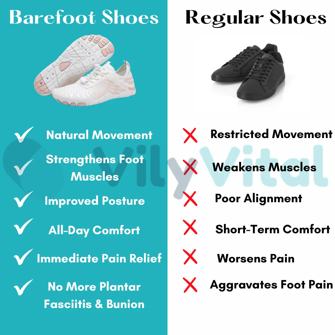 VilyVital Orthopaedic Barefoot Shoes for Bunions & Plantar Fasciitis Relief