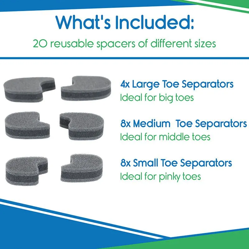 Vive Health ViveSole 3-Layer Toe Separators