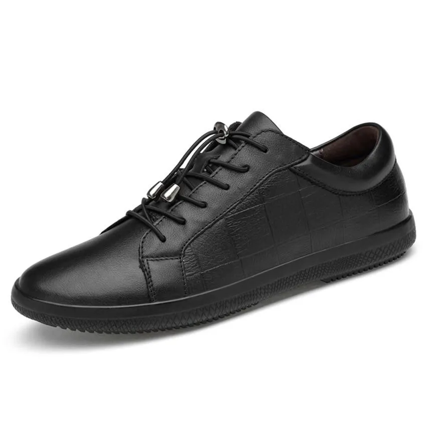West Louis™ Brand Genuine Leather Men Soft Sneakers