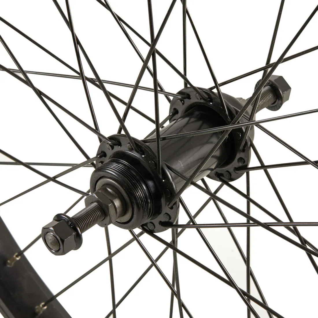 Wheel 20" BMX Rear 10 mm Freewheel Axle - Black