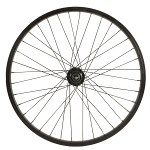 Wheel 20" BMX Rear 10 mm Freewheel Axle - Black