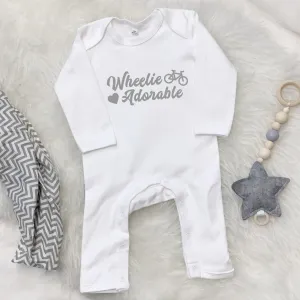 Wheelie Adorable Cycling Babygrow