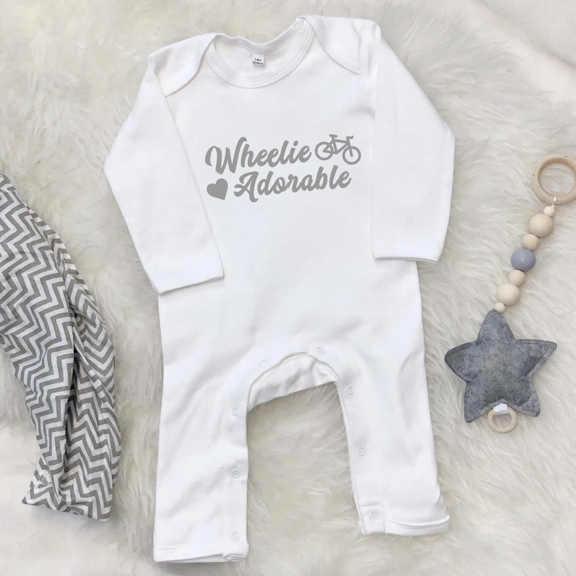 Wheelie Adorable Cycling Babygrow