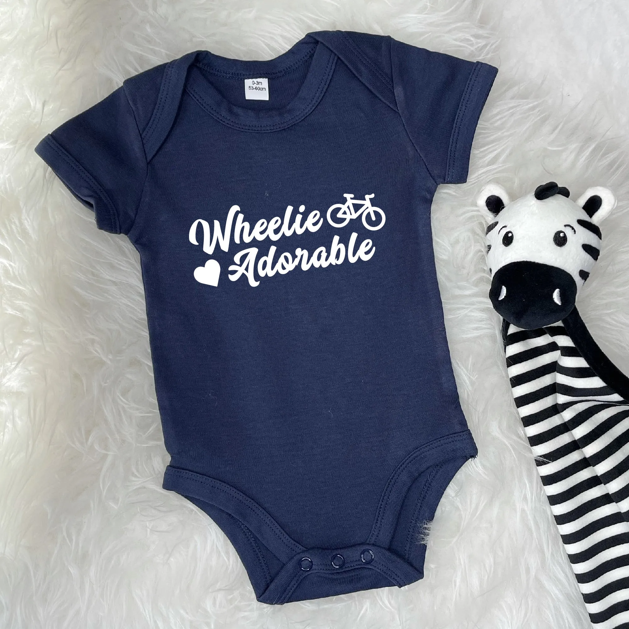 Wheelie Adorable Cycling Babygrow