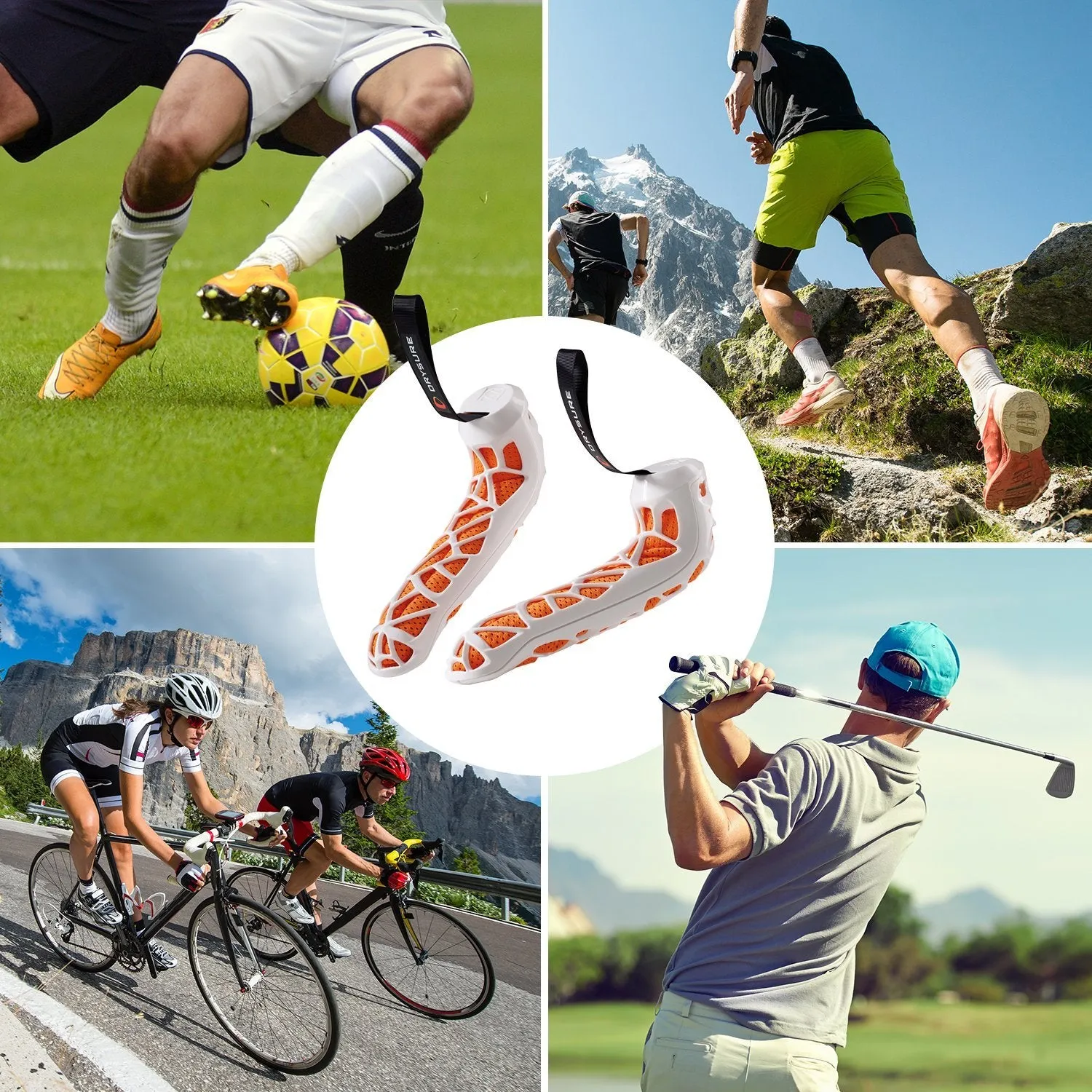 White & Orange Drysure Active