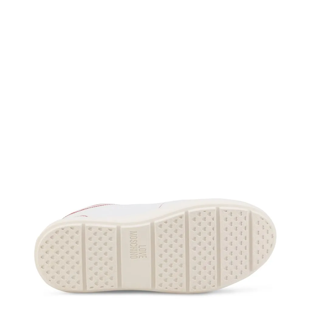 White Red Leather Sneakers