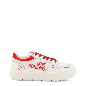 White Red Leather Sneakers