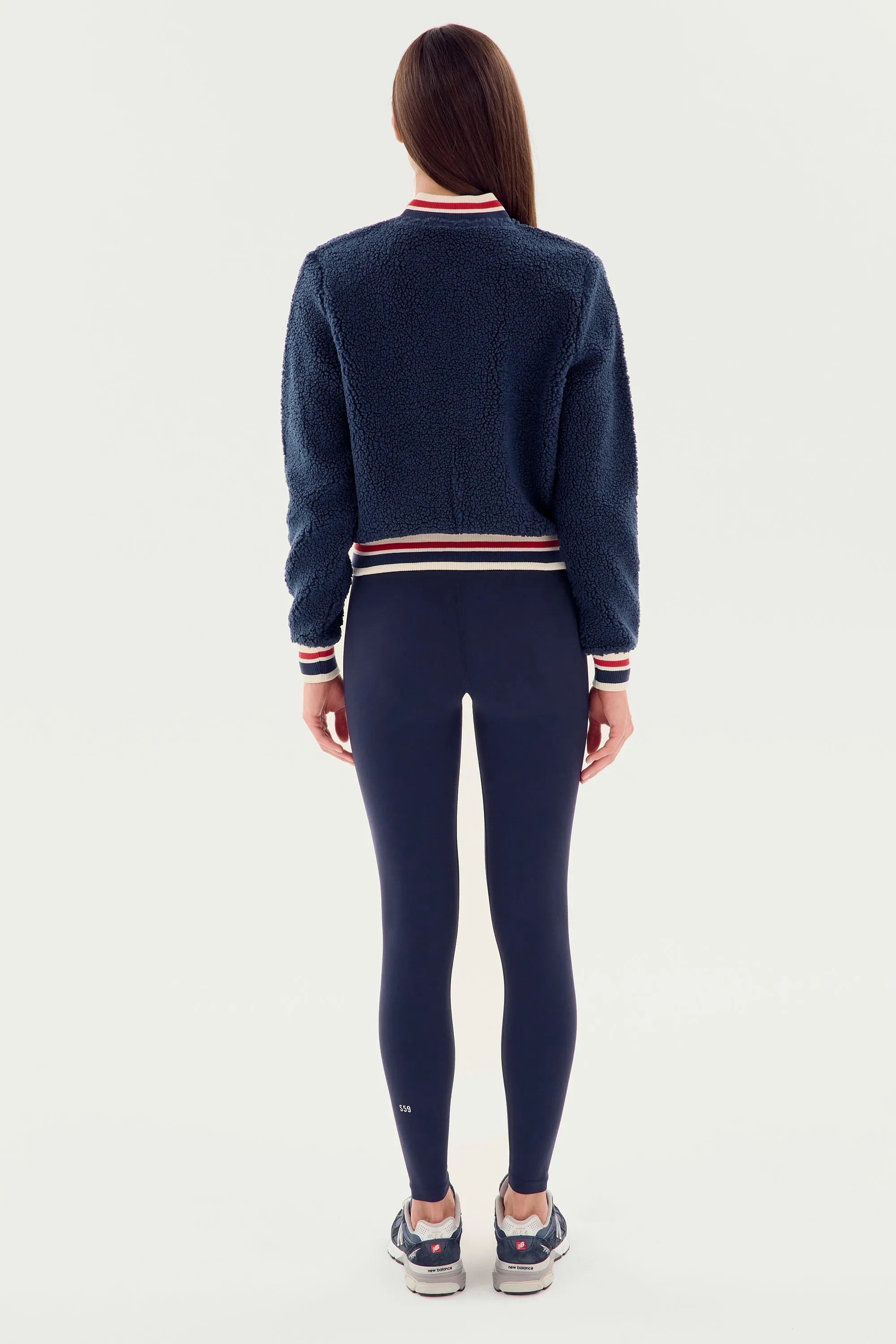 Willa Sherpa Jacket - Indigo