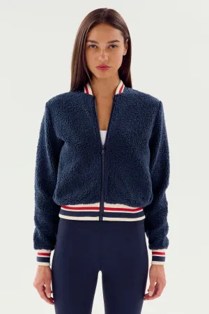Willa Sherpa Jacket - Indigo