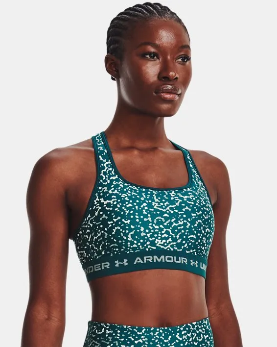 Women's Crossback Mid Printed Sports Bra