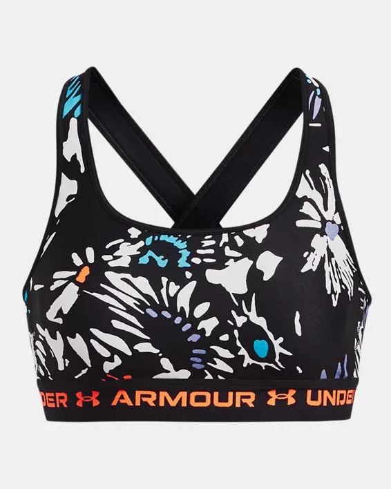 Women's Crossback Mid Printed Sports Bra