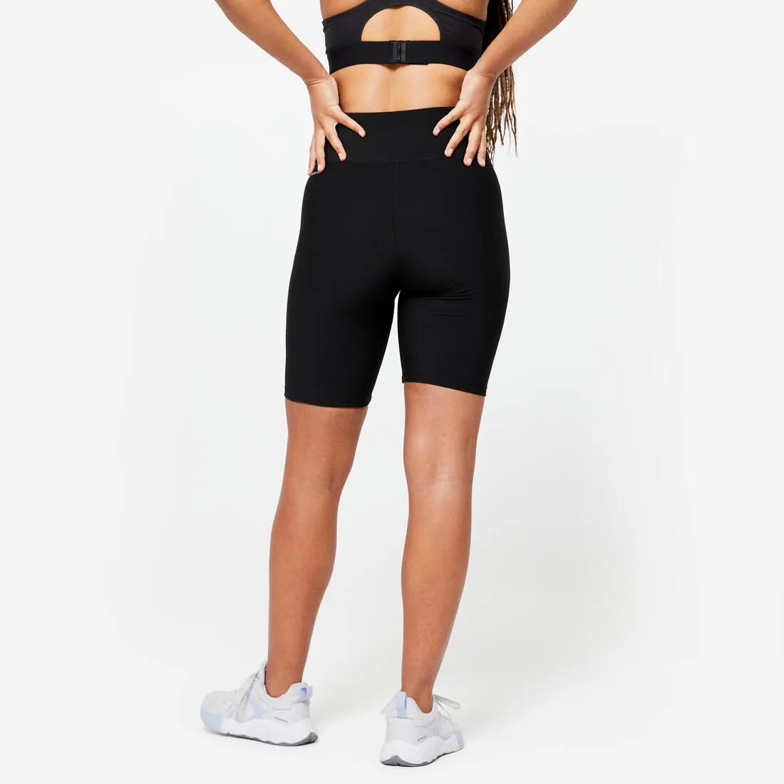 Women's High-Waisted Fitness Cardio Cycling Shorts