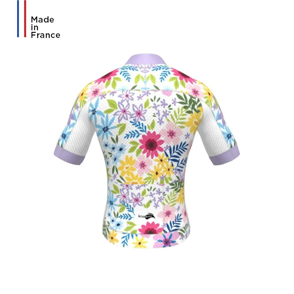 WOMEN'S MENTE CYCLING JERSEY WHITE FLOWERS