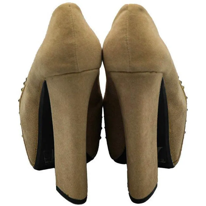 Women's PLATFORM PUMPS WITH STUDS