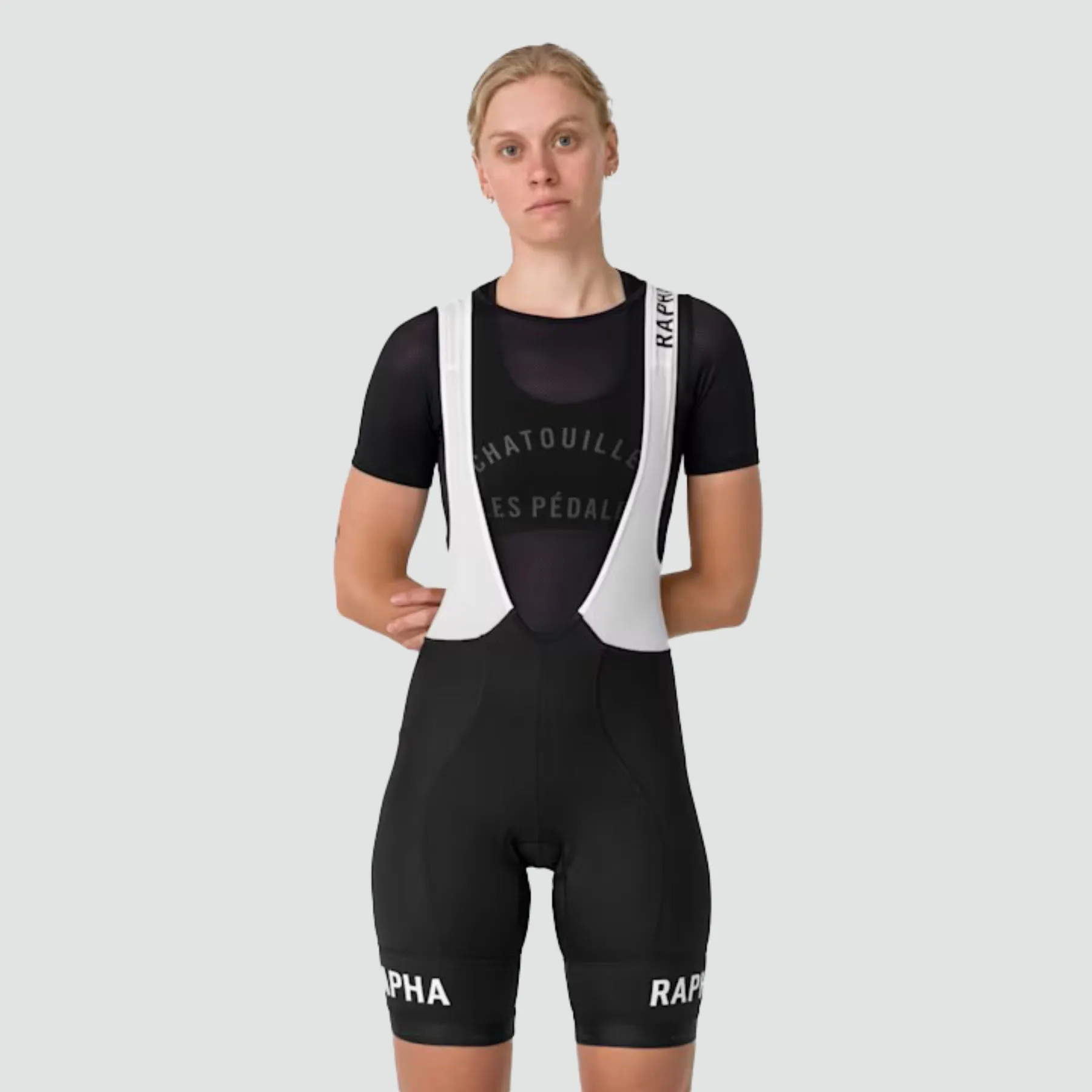 Women's Pro Team Training Bib Shorts - Black/White