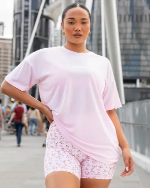 Womens Relaxed Training Tee - Baby Pink