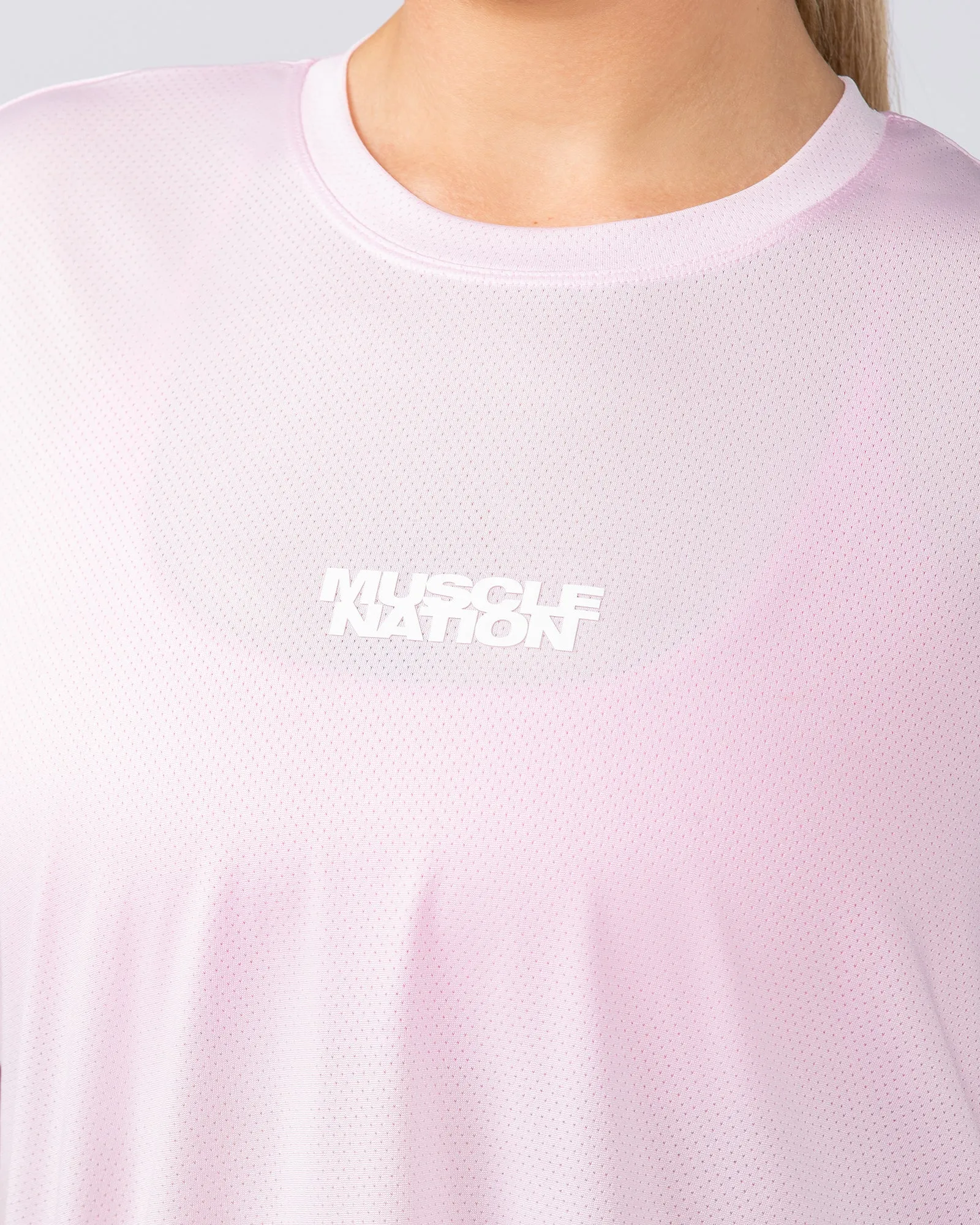 Womens Relaxed Training Tee - Baby Pink