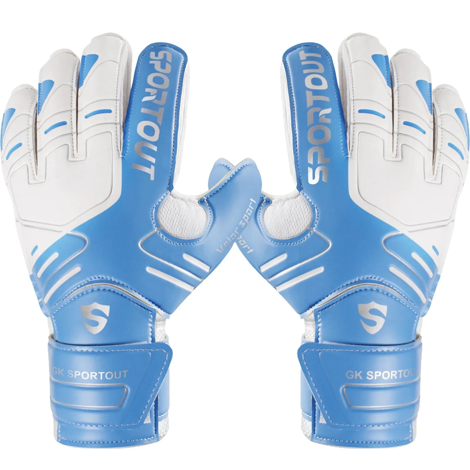 Youth & Adult Goalie Goalkeeper Gloves, 4mm Latex with Fingersaver