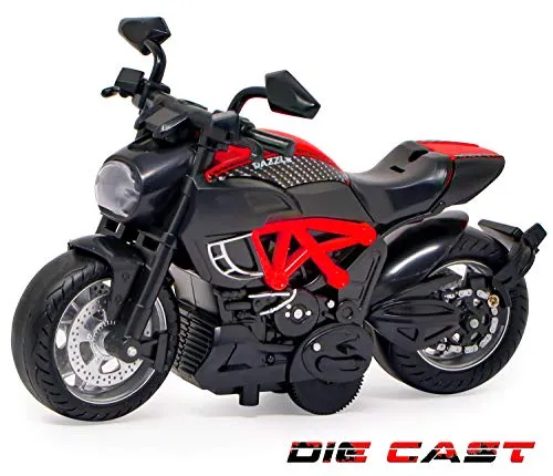 Zest 4 Toyz Warrior Motorcycle Plastic Bike Toy for Boy's Pack of 1, Multicolour