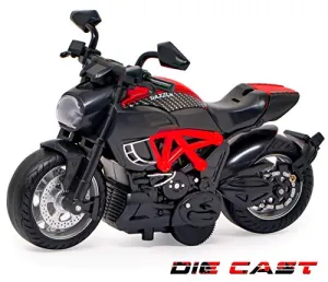 Zest 4 Toyz Warrior Motorcycle Plastic Bike Toy for Boy's Pack of 1, Multicolour